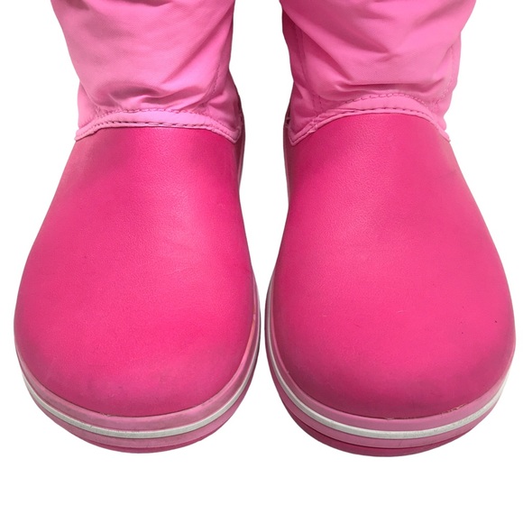 Crocs Kids' Crocband LodgePoint Pull-On Boot Pink J3 - Picture 8 of 17